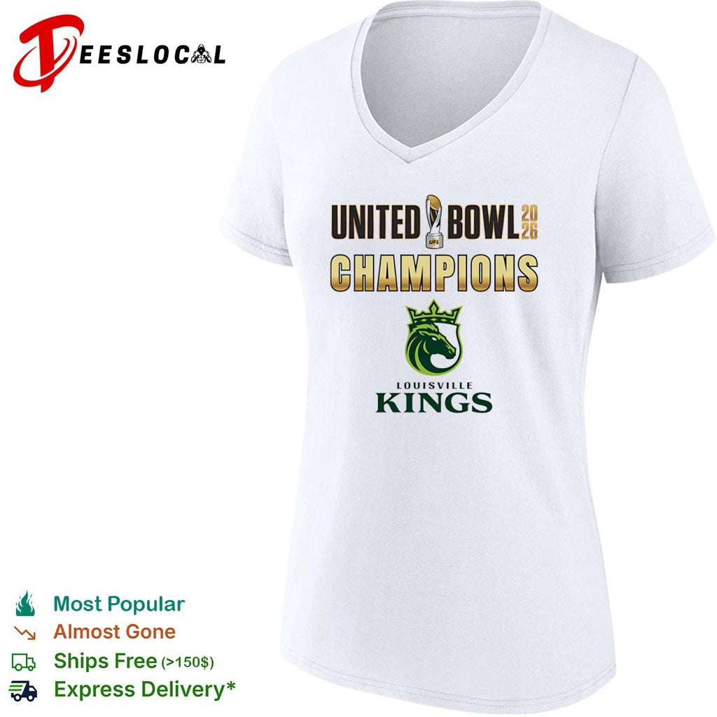 Louisville Kings United Bowl 2026 Champions UFL football trophy shirt