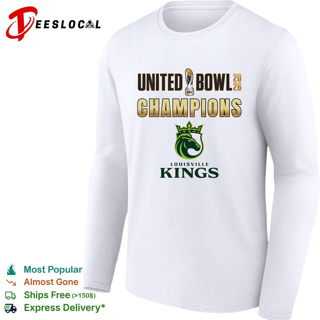 Louisville Kings United Bowl 2026 Champions UFL football trophy shirt