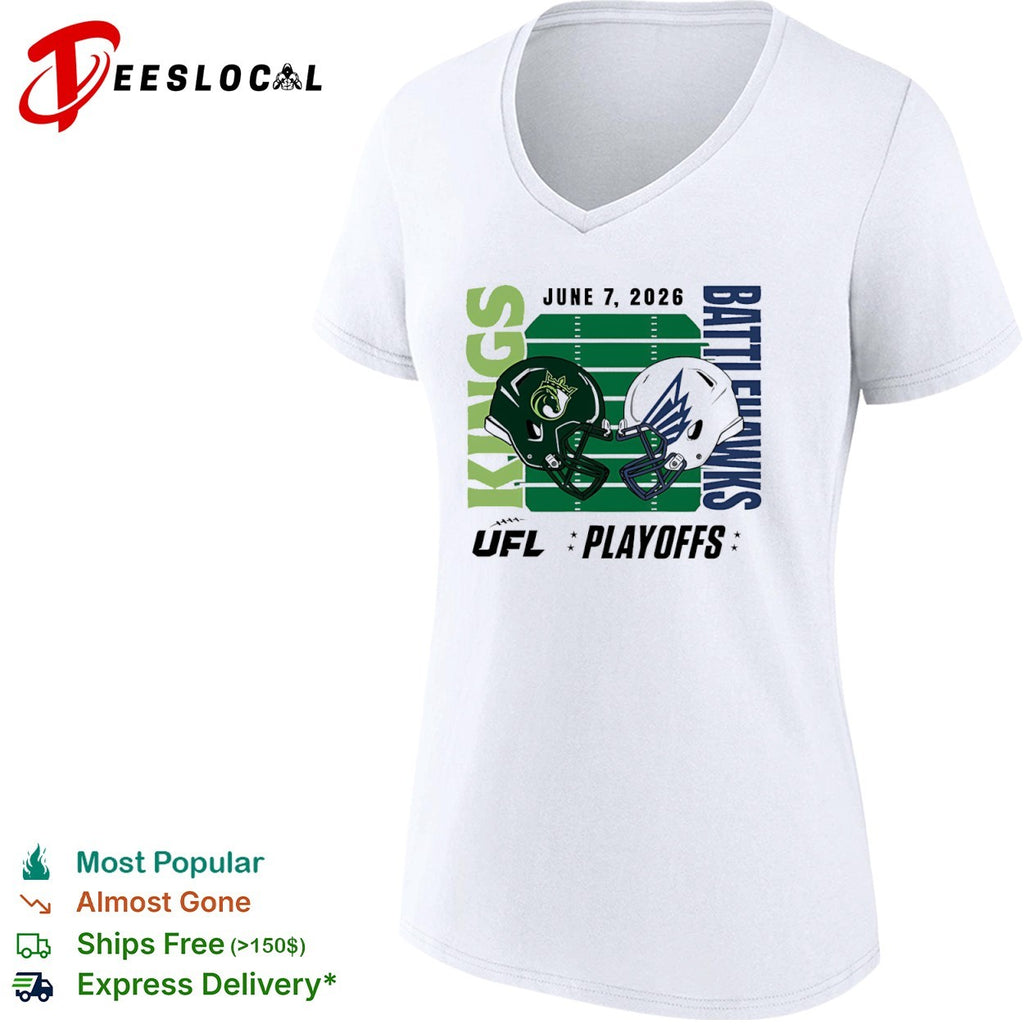 Louisville Kings vs St. Louis Battlehawks 2026 UFL Playoffs Football Helmet Matchup shirt