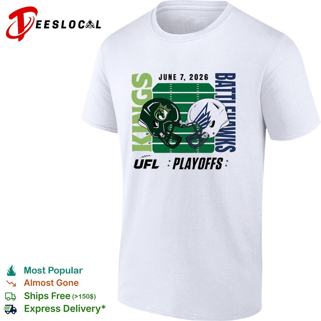 Louisville Kings vs St. Louis Battlehawks 2026 UFL Playoffs Football Helmet Matchup shirt