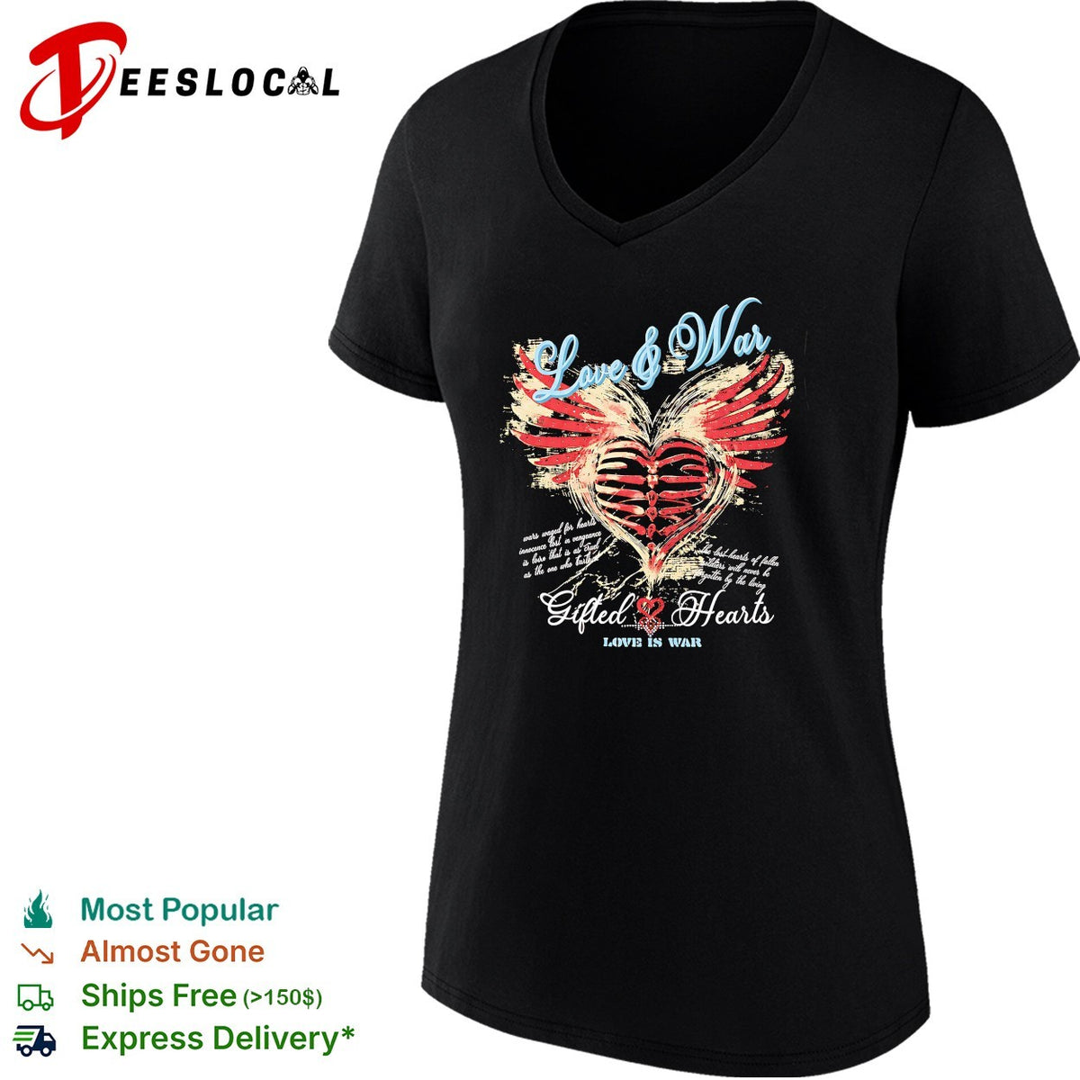 Love and War Gifted Hearts wars waged for hearts innocence lost in vengeance shirt
