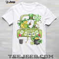 Lucky Garden Gnome in Green Pickup Truck St. Patrick’s Day Graphic Tee