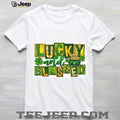Lucky and Blessed Patchwork St. Patrick’s Day Pot of Gold T Shirt