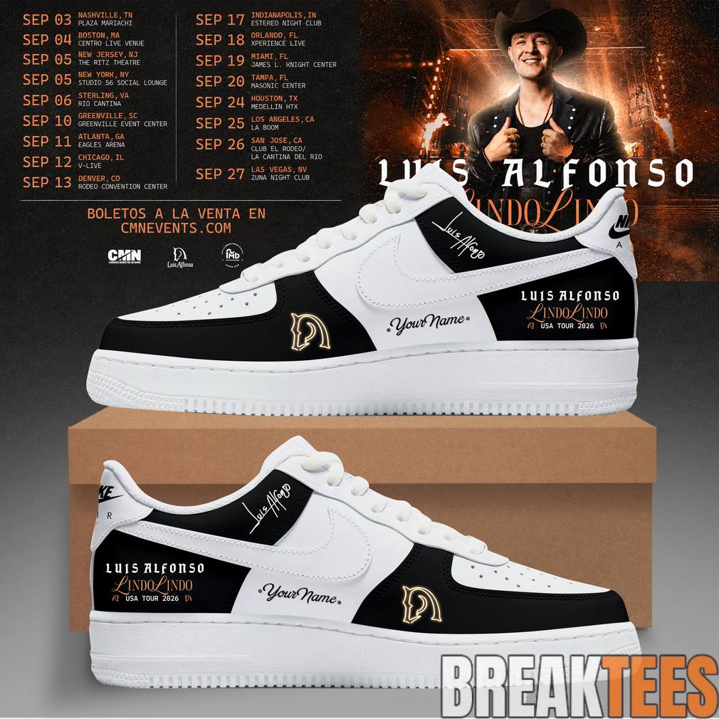 Luis Alfonso Lindo Lindo USA Tour 2026 Custom AF1 Shoes