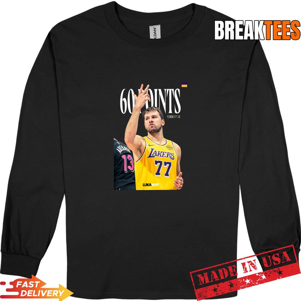 Luka Doncic 60 Points MVP Numbers Don’t Lie T-Shirt