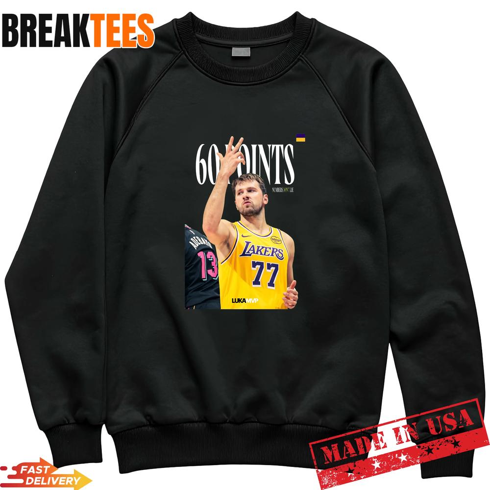 Luka Doncic 60 Points MVP Numbers Don’t Lie T-Shirt