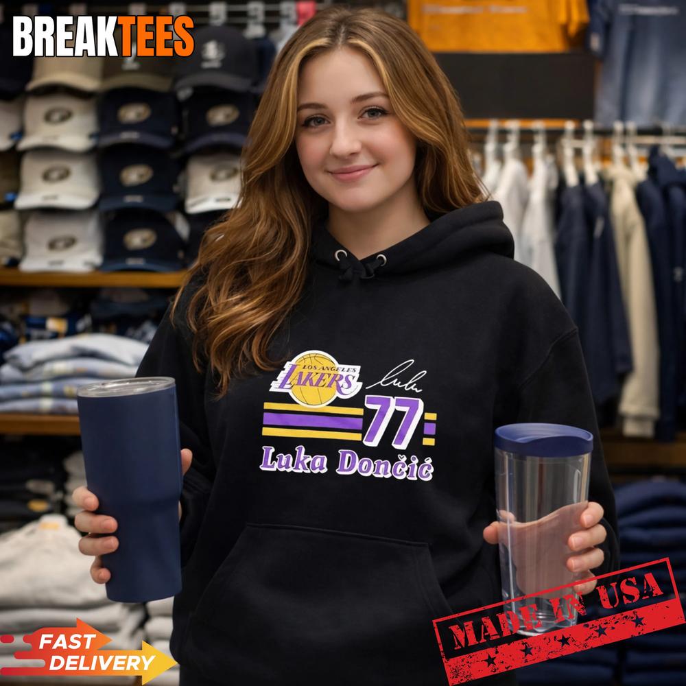 Luka Doncic 77 Los Angeles Lakers 2026 NBA Playoff signature T-Shirt