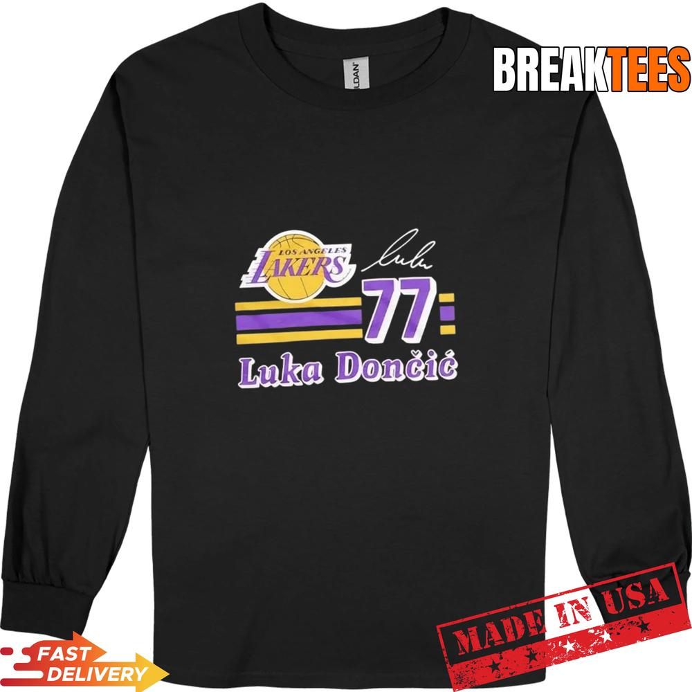 Luka Doncic 77 Los Angeles Lakers 2026 NBA Playoff signature T-Shirt