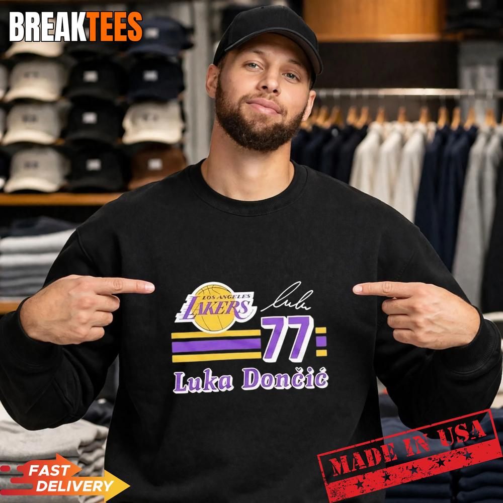 Luka Doncic 77 Los Angeles Lakers 2026 NBA Playoff signature T-Shirt