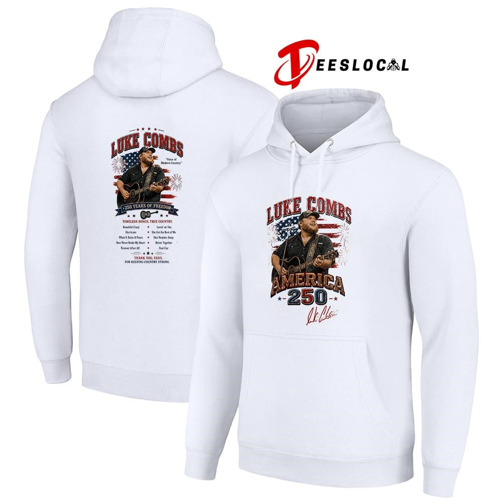 Luke Combs America 250th anniversary voice of modern country timeless songs true country graphic shirt