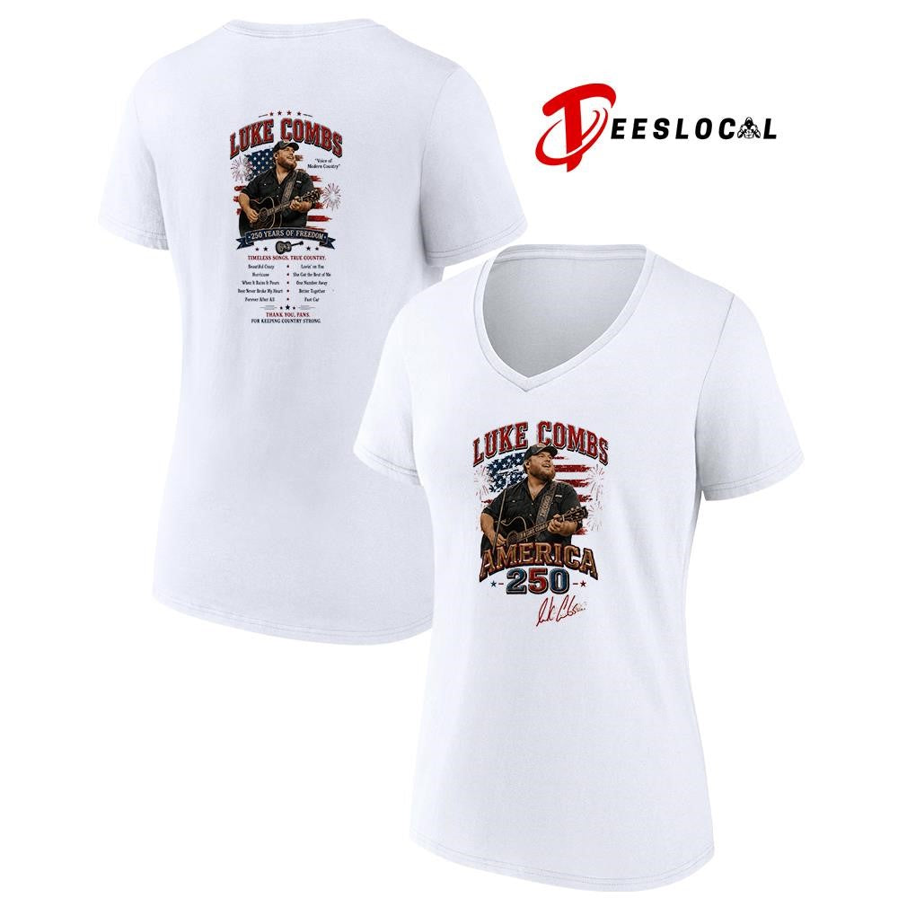 Luke Combs America 250th anniversary voice of modern country timeless songs true country graphic shirt