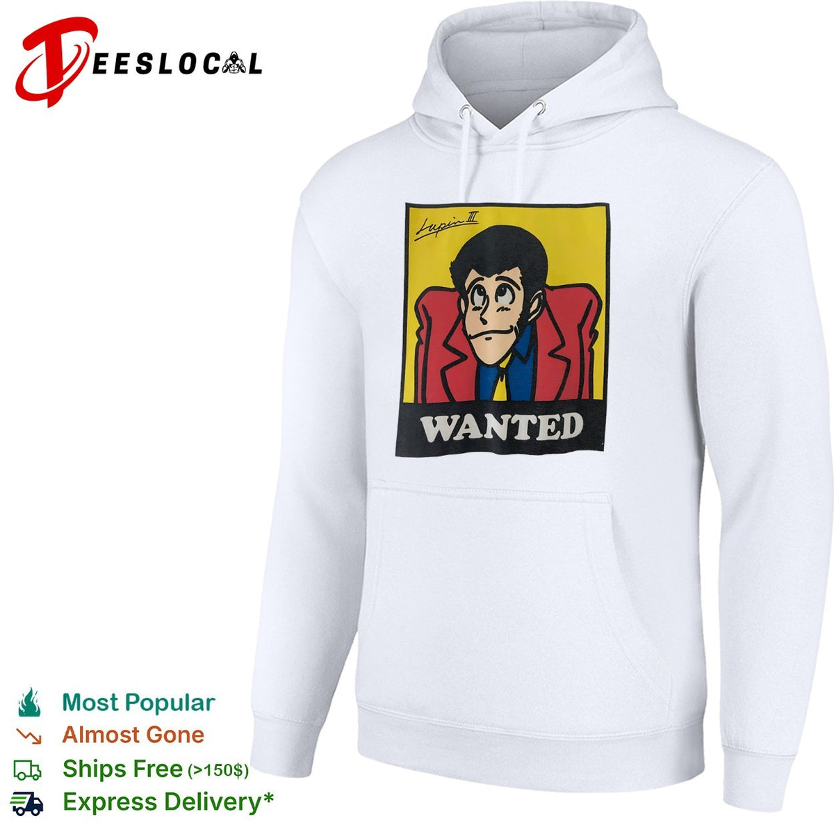 Lupin III Wanted by Esso Anime Manga Character Pop Culture shirt