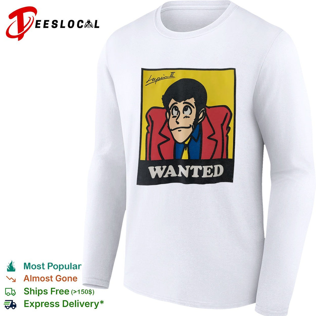 Lupin III Wanted by Esso Anime Manga Character Pop Culture shirt