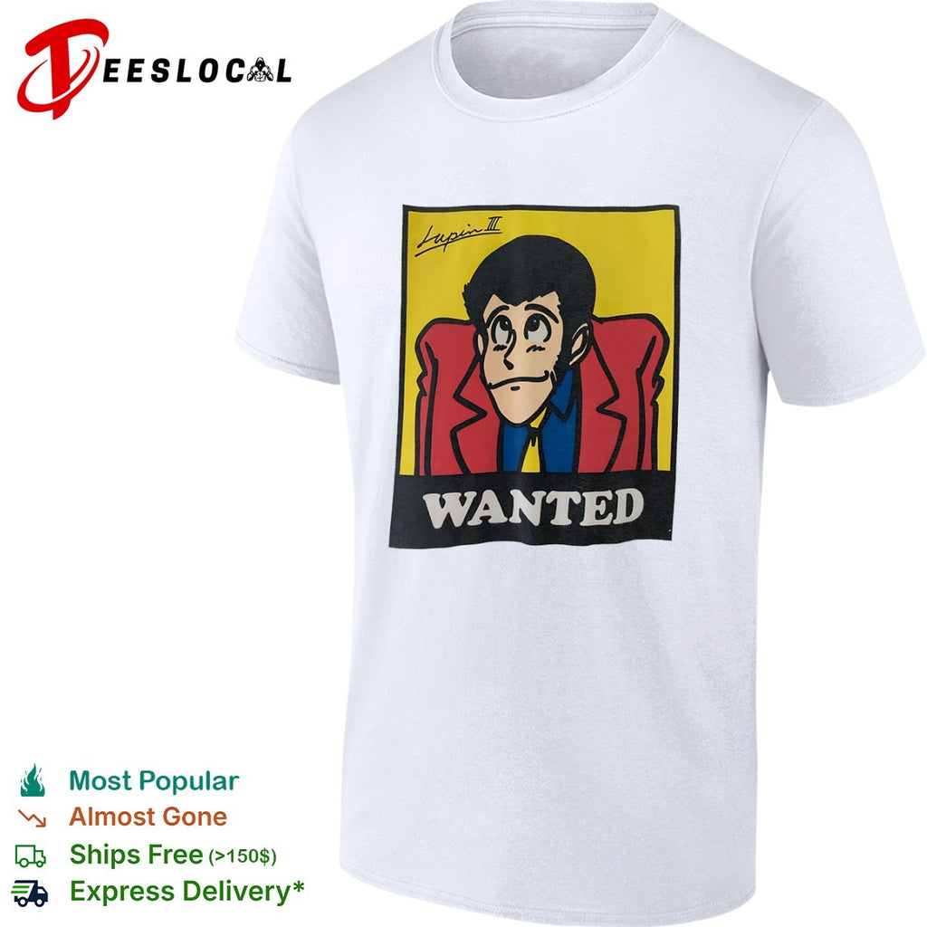Lupin III Wanted by Esso Anime Manga Character Pop Culture shirt