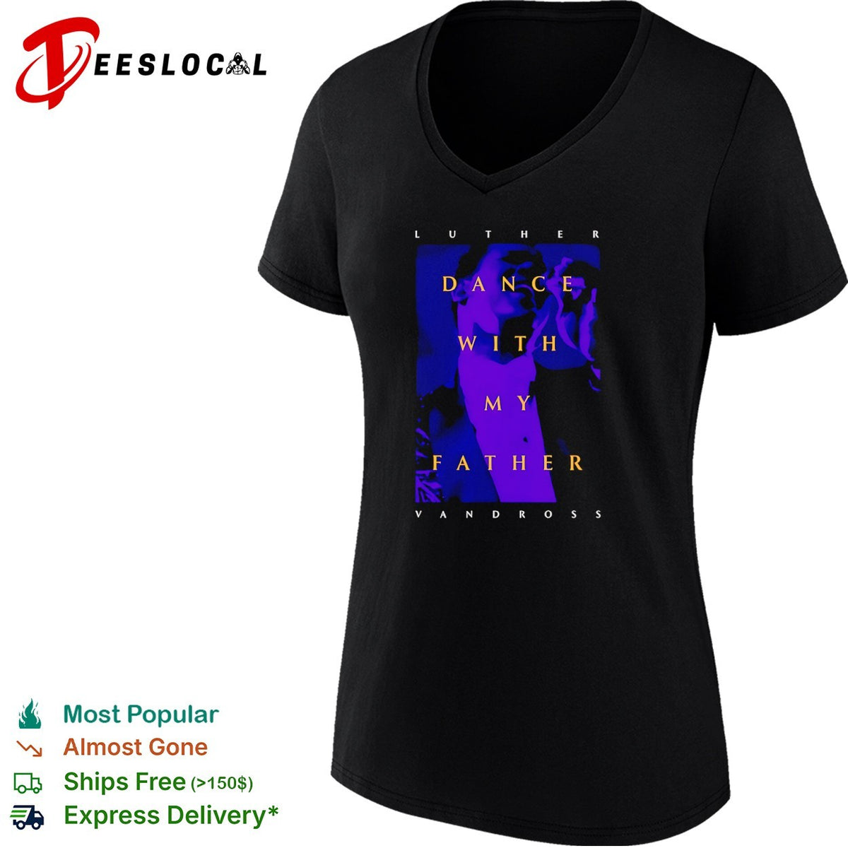 Luther Vandross Dance with My Father album shirt