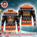 Lynyrd Skynyrd Merry Christmas Eagle And Big Logo Xmas Lights 2025 Ugly Christmas Sweater