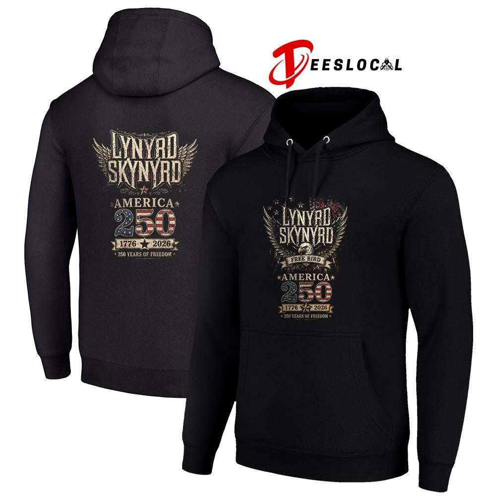 Lynyrd Skynyrd free bird America 250 years of freedom graphic shirt