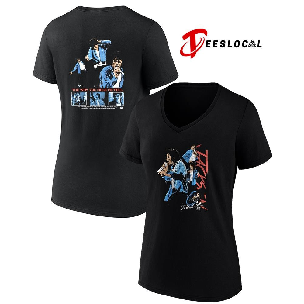 M Jackson the way you make me feel graphic shirt