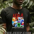 M.W.A. Straight Outta Philly Funny Mascot Parody Sports Fan T Shirt