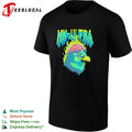 MKUltra green and yellow eagle with glowing brain illustration graphic shirt