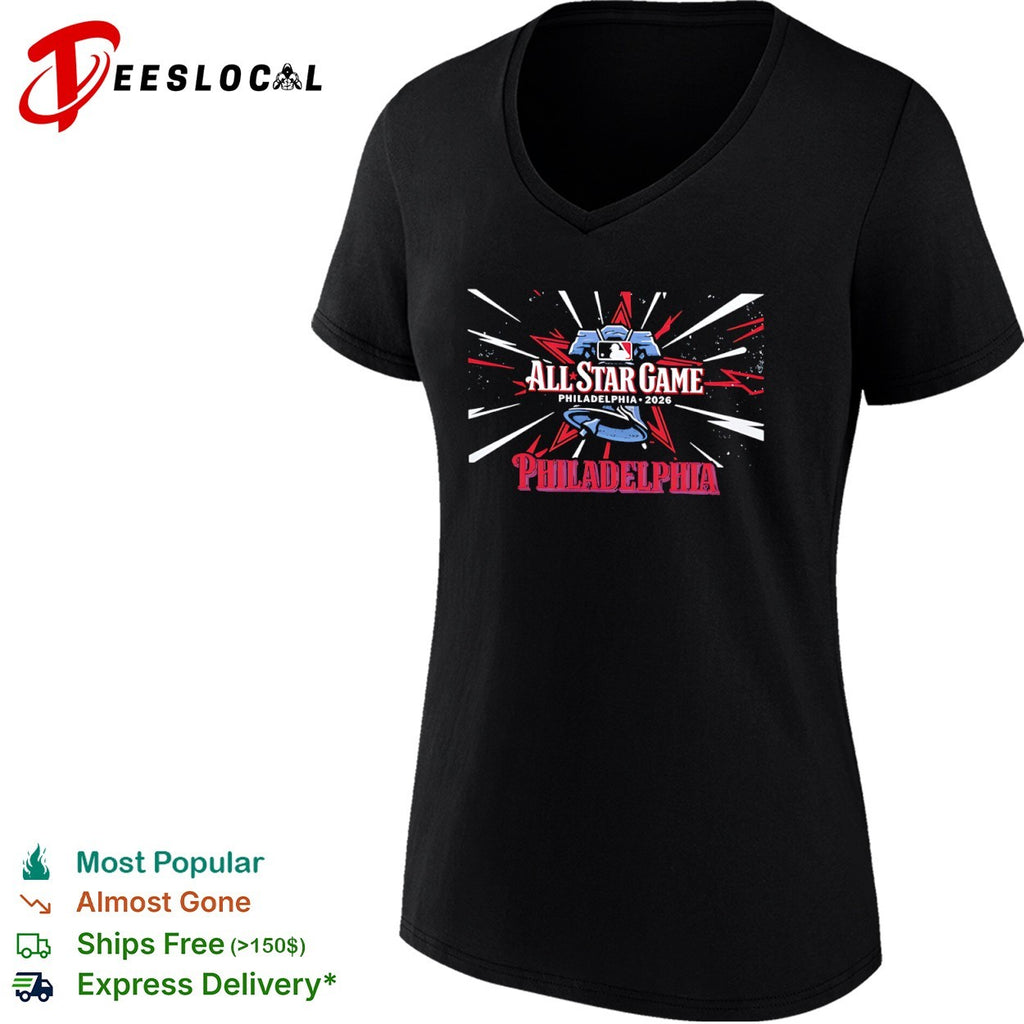 MLB All Star Game Philadelphia 2026 Liberty Bell Logo Philadelphia Phillies baseball shirt
