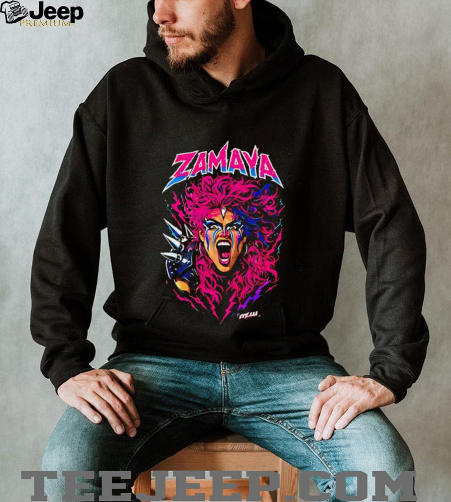 MLW Zamaya roaring illustration shirt