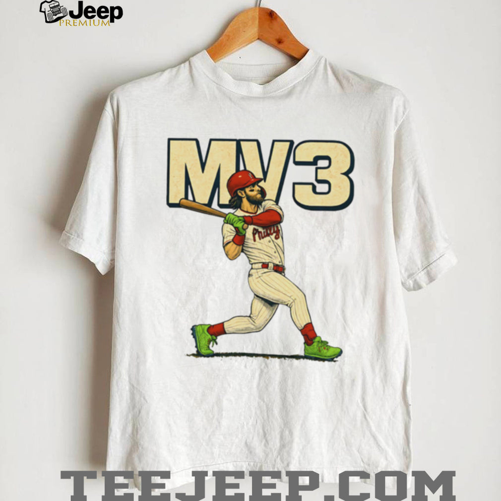 MV3 Bryce Harper Philly Baseball Action Pose T Shirt