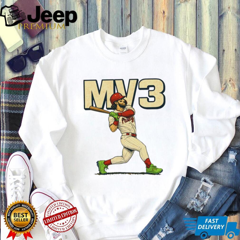 MV3 Bryce Harper Philly Baseball Action Pose T Shirt