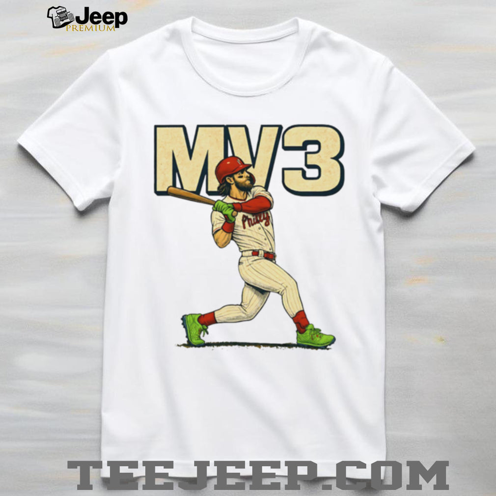 MV3 Bryce Harper Philly Baseball Action Pose T Shirt