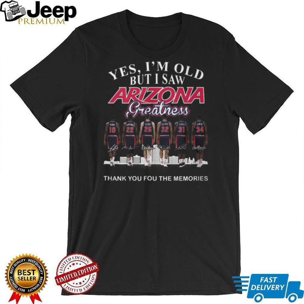Arizona Greatness Basketball Legends 1997 National Champions Memory T Shirt