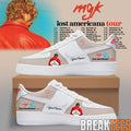Machine Gun Kelly Lost Americana Tour 2026 Custom Air Force 1 Shoes