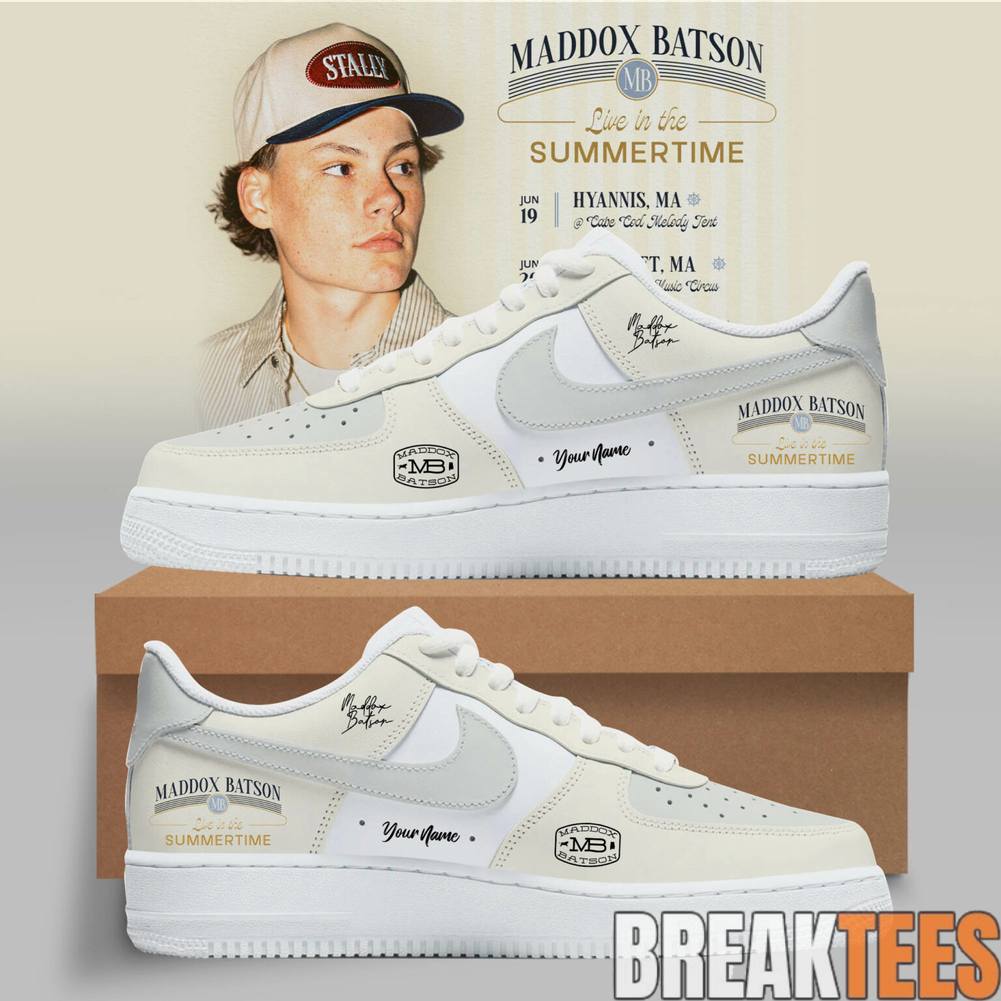Maddox Batson Live in Summertime Tour 2026 Custom Air Force 1 Shoes