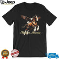 Made In America Patriotic Bald Eagle and Horse Graphic T shirt