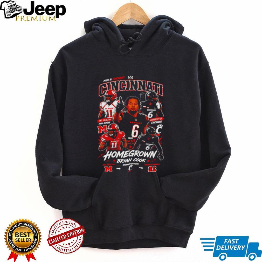 Made in Cincinnati Homegrown Bryan Cook graphic shirt