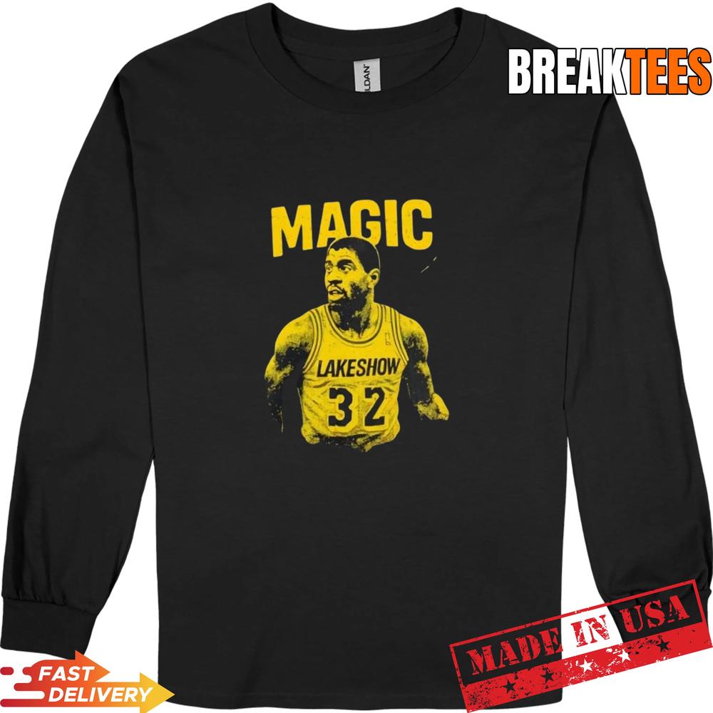 Magic Johnson Los Angeles Lakers Showtime Era T-Shirt