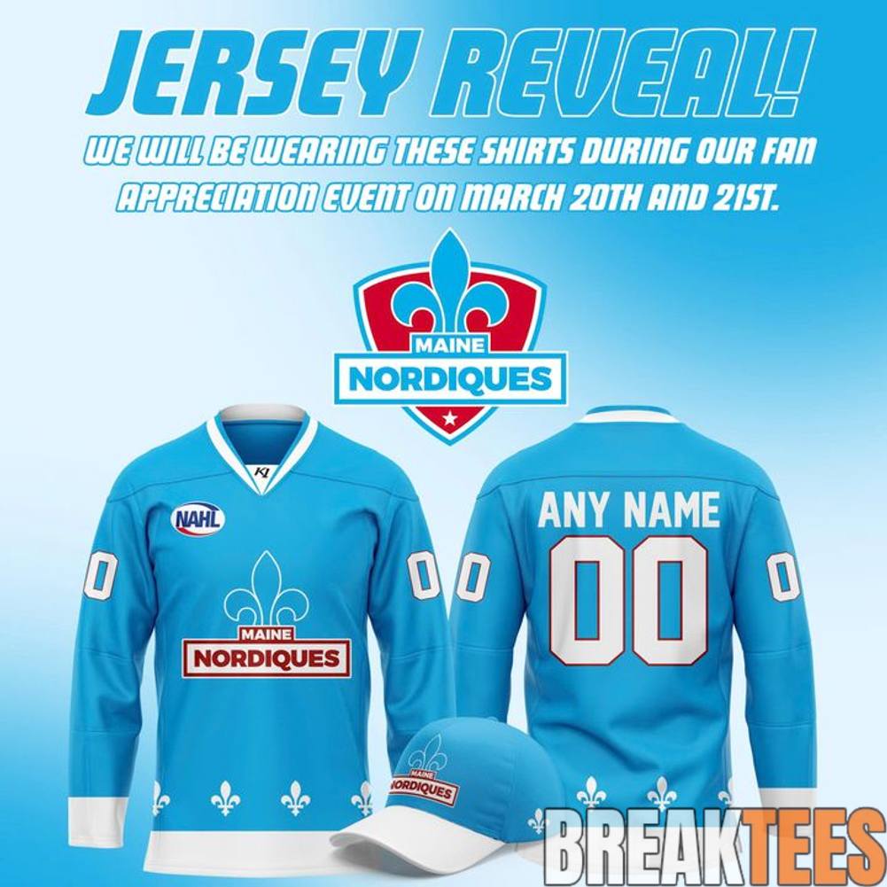 Maine Nordiques 2026 Powder Blue Hockey Jersey