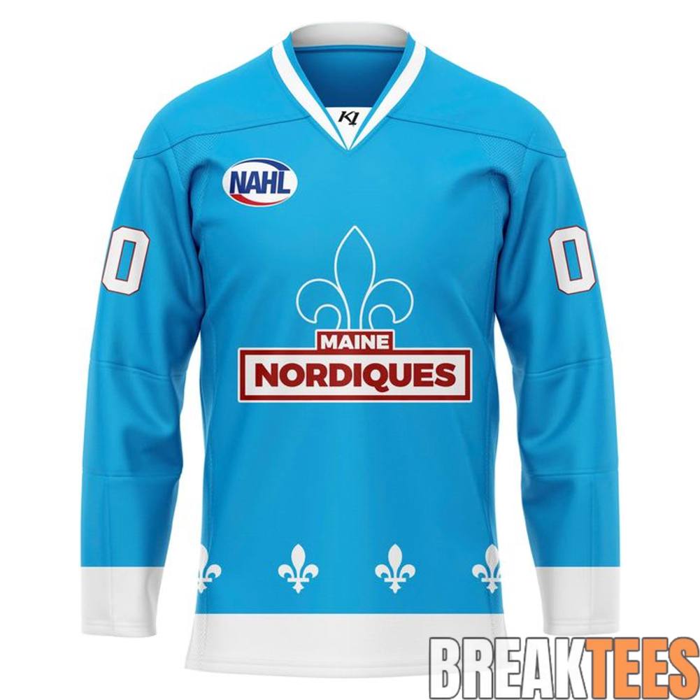 Maine Nordiques 2026 Powder Blue Hockey Jersey