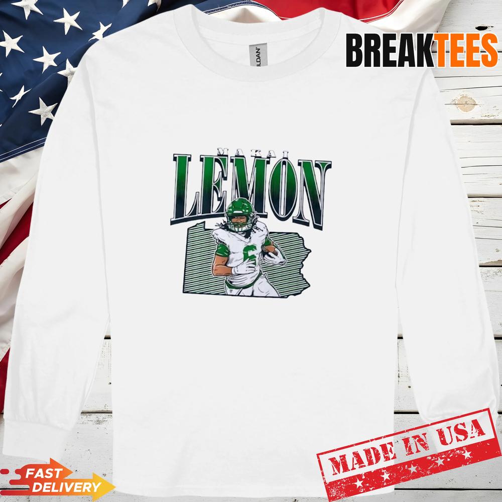 Makai Lemon State Star Remix Football Map T-Shirt