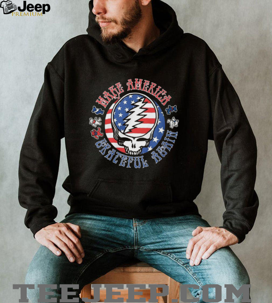 Make America Grateful Again Grateful Dead Steal Your Face American Flag T Shirt