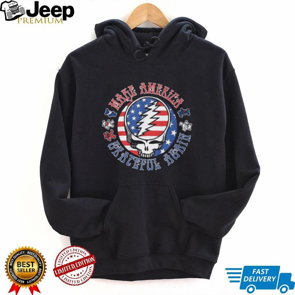 Make America Grateful Again Grateful Dead Steal Your Face American Flag T Shirt