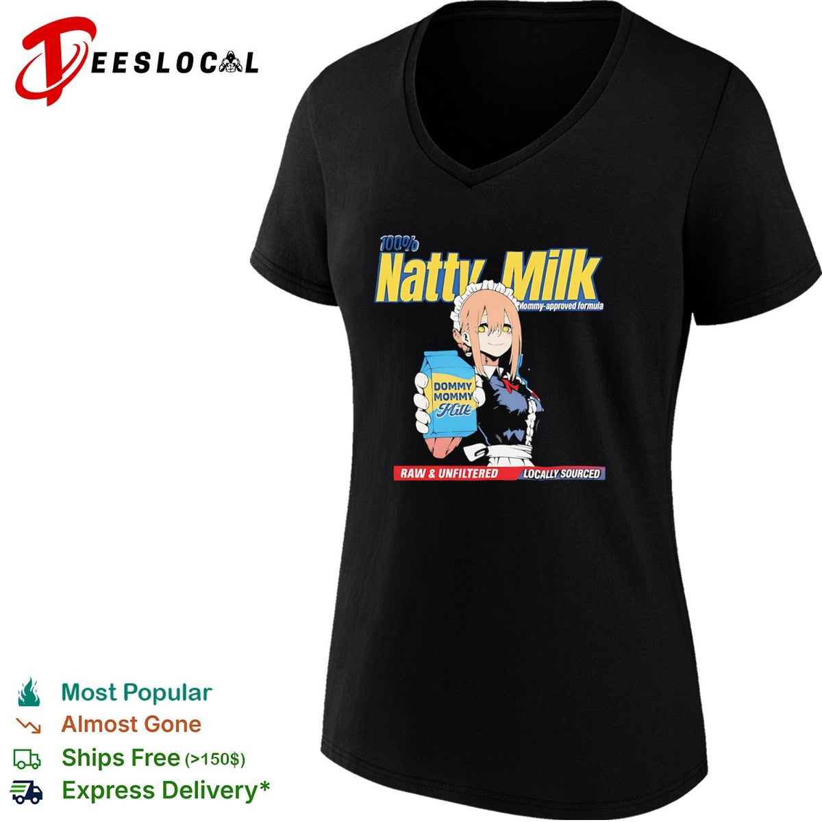 Makima Chainsaw Man 100 Percent Natty Milk Dommy Mommy Milk shirt