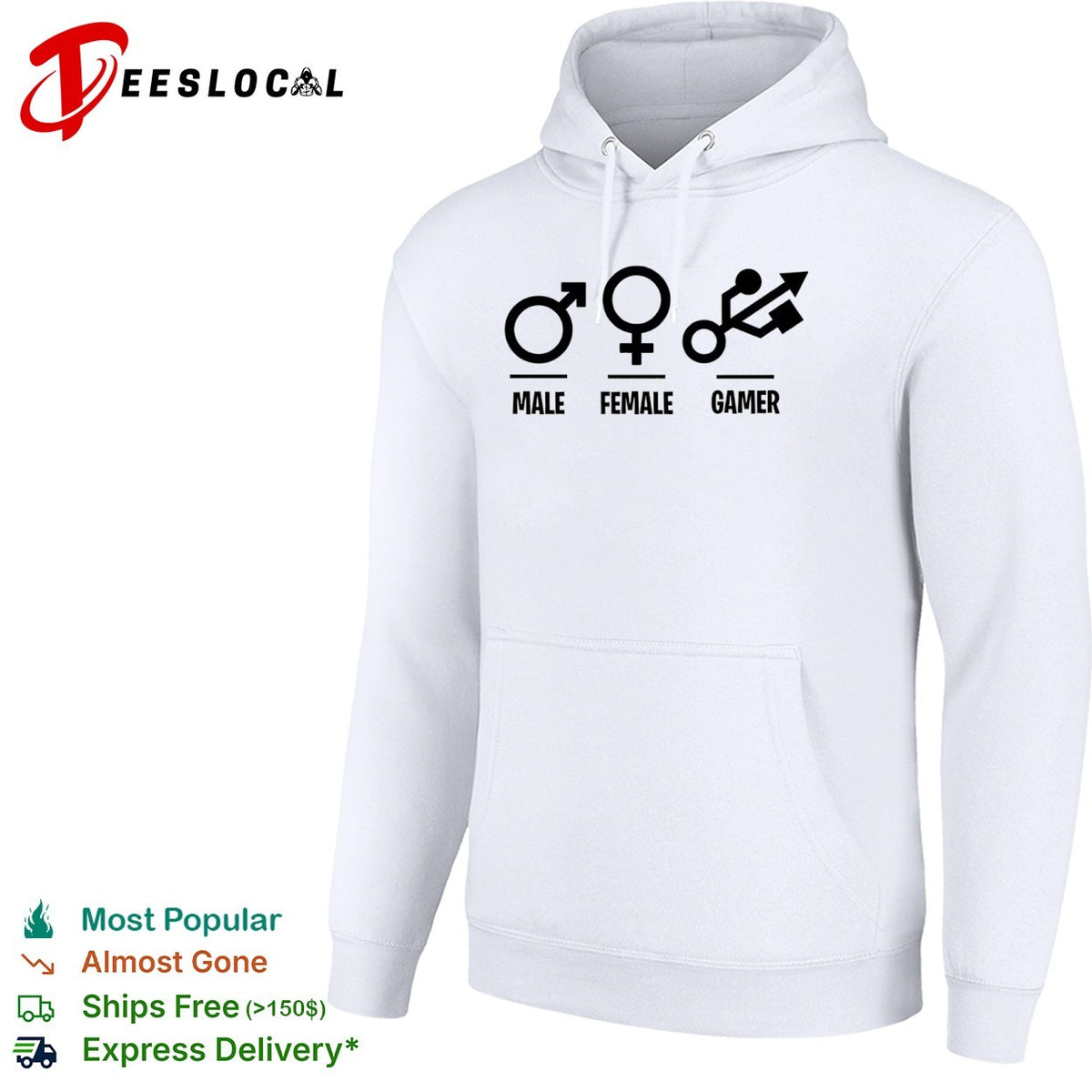 Male Female Gamer usb symbo shirt