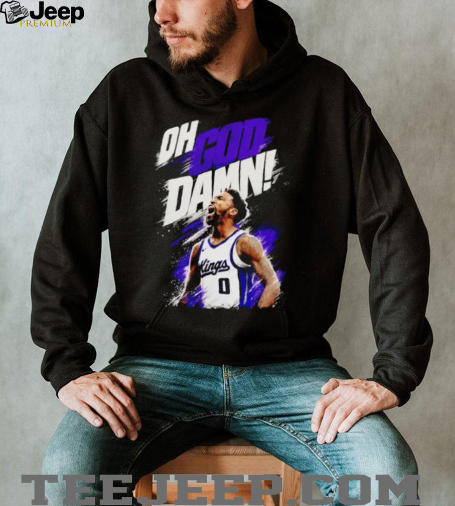Malik Monk Oh God Damn Sacramento Kings No 0 shirt