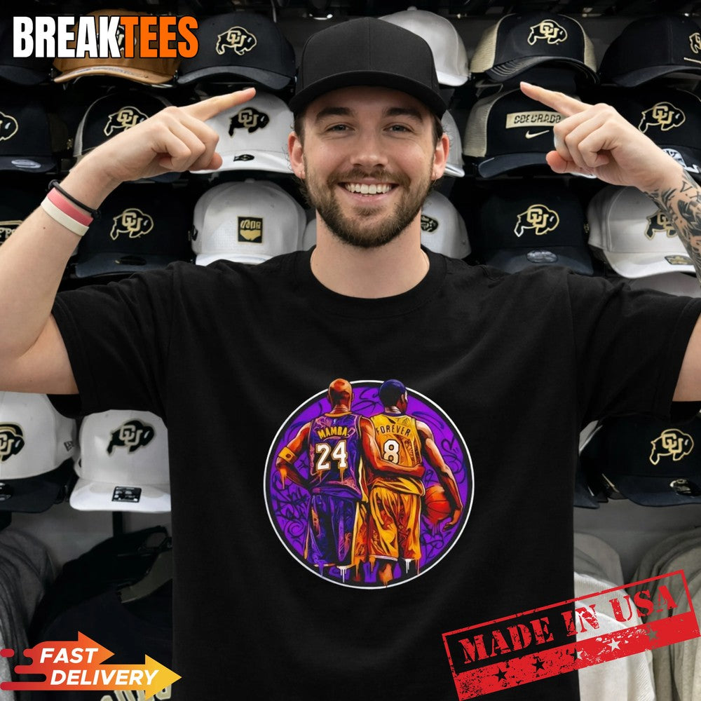 Mamba forever Kobe Bryant Los Angeles Lakers Graffiti T-Shirt