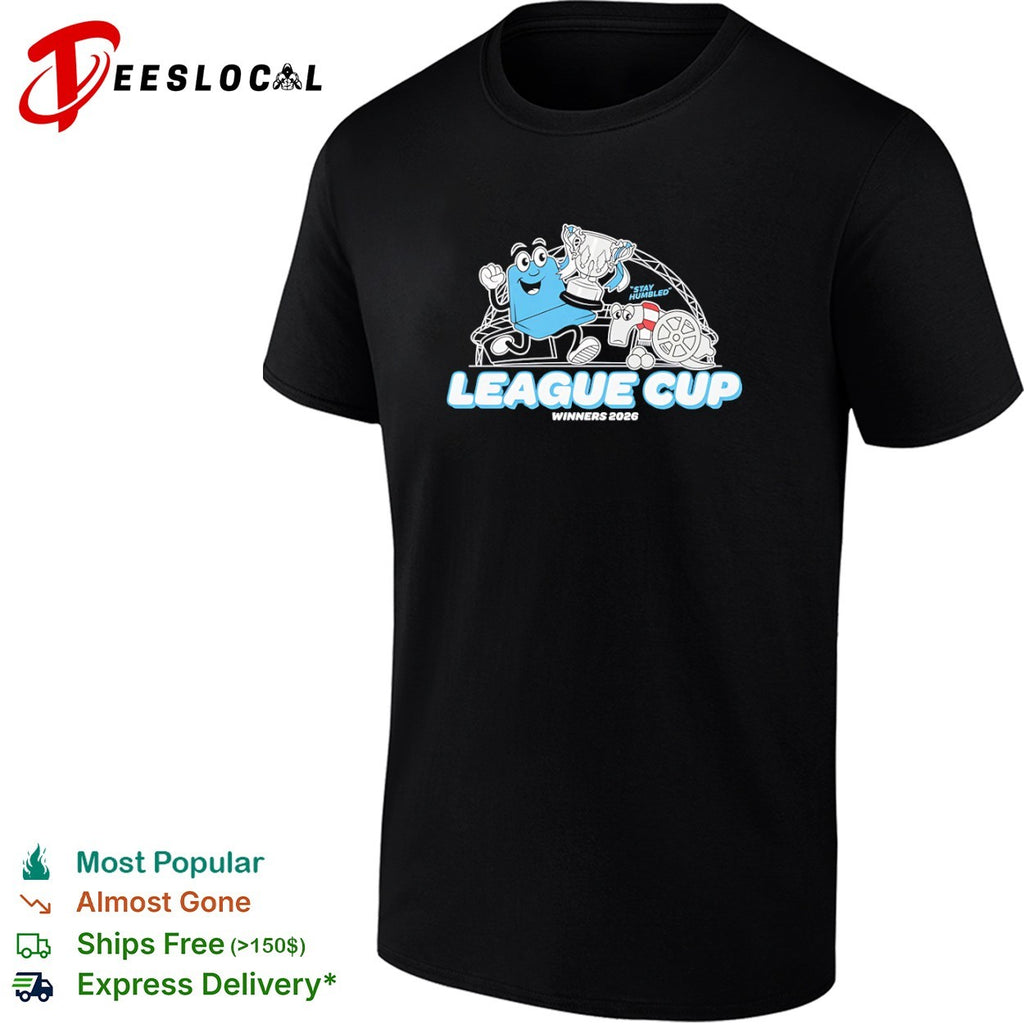 Manchester City Arsenal stay humbled mascot League Cup winners 2026 shirt