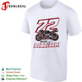 Marco Bezzecchi 72 Aprilia MotoGP Racing signature shirt