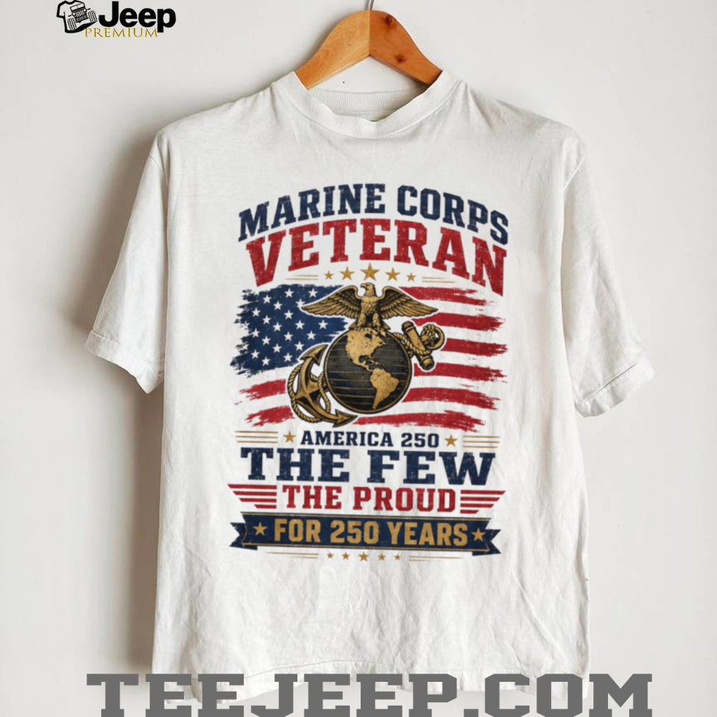 Marine Corps Veteran 250 Years America Pride Shirt