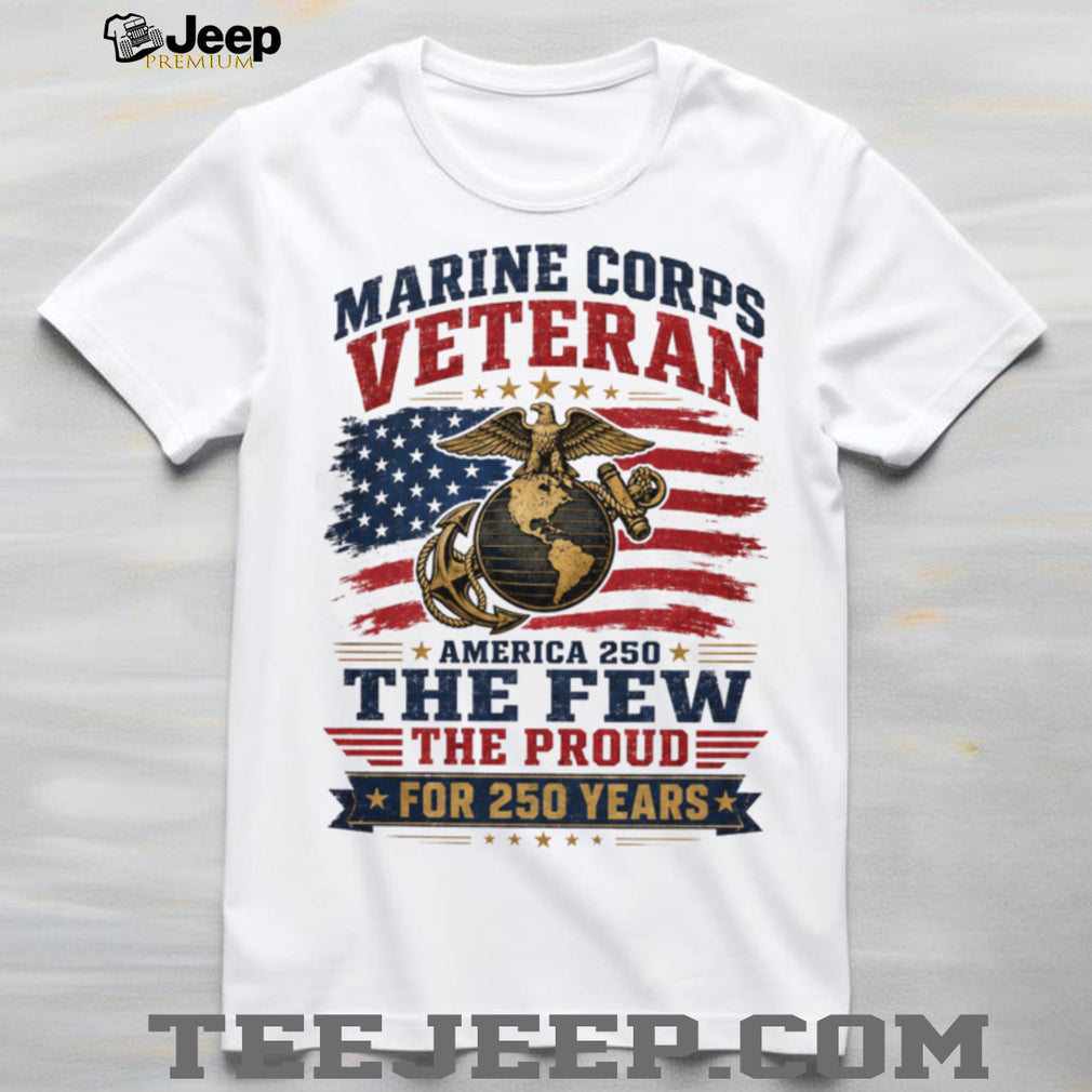 Marine Corps Veteran 250 Years America Pride Shirt