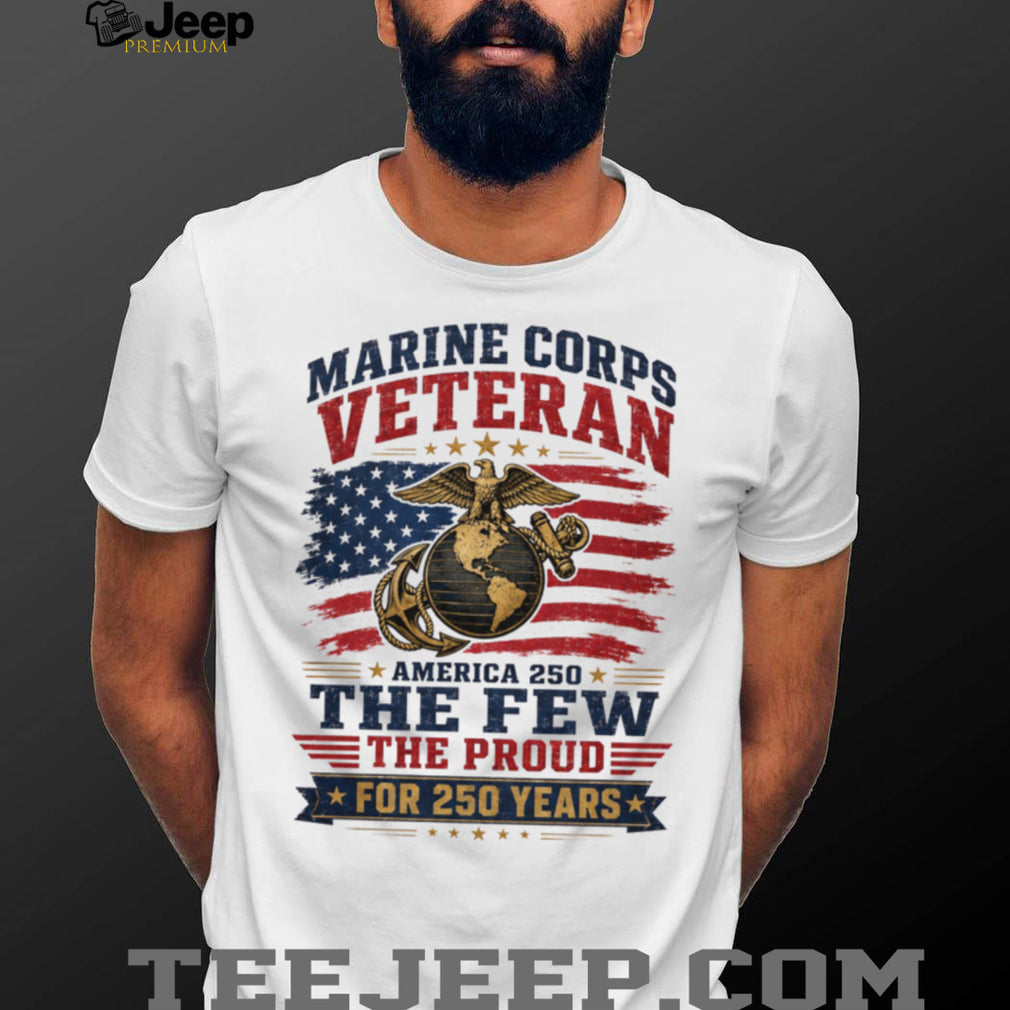 Marine Corps Veteran 250 Years America Pride Shirt