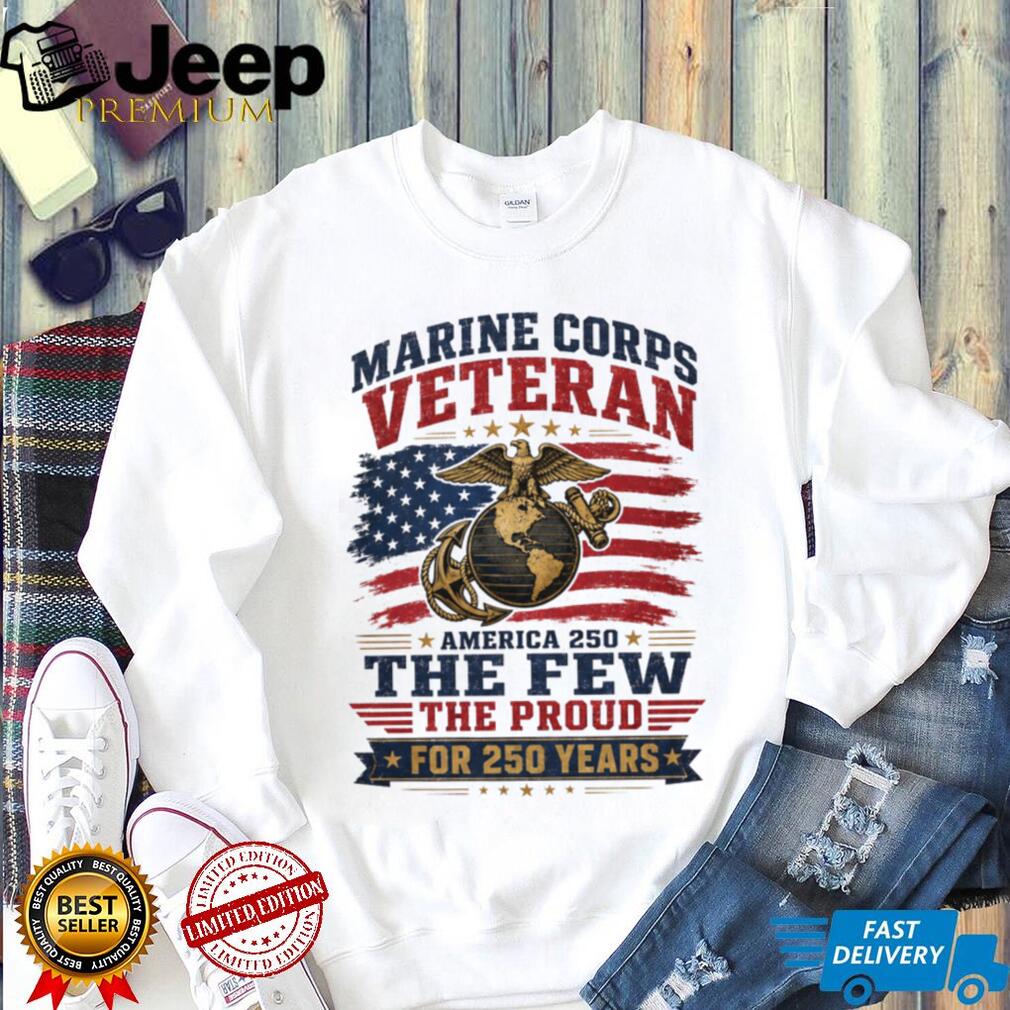 Marine Corps Veteran 250 Years America Pride Shirt